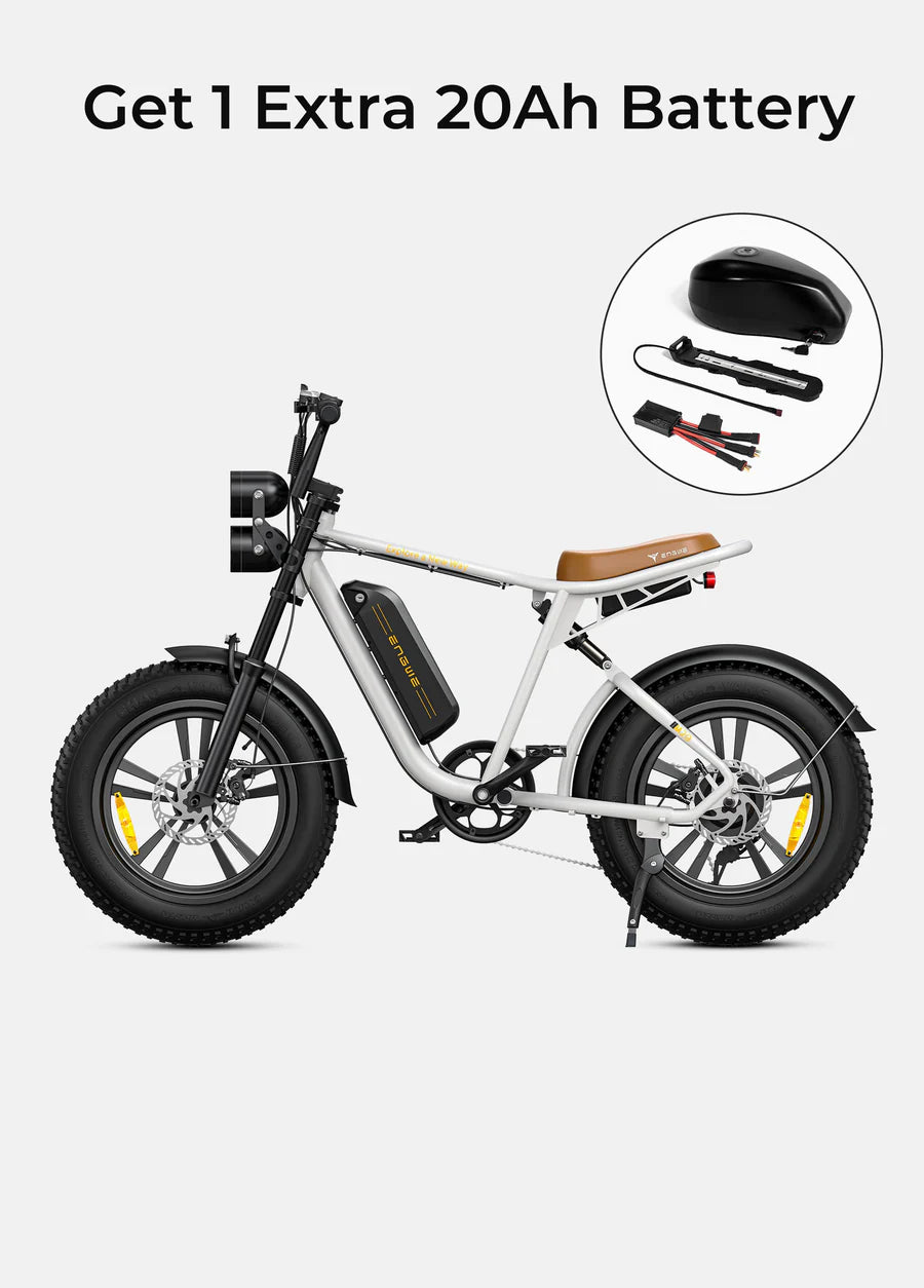 ENGWE M20 75KM+75KM Max Speed 25 km/h Dual Suspension Long Range E-bike Double Battery